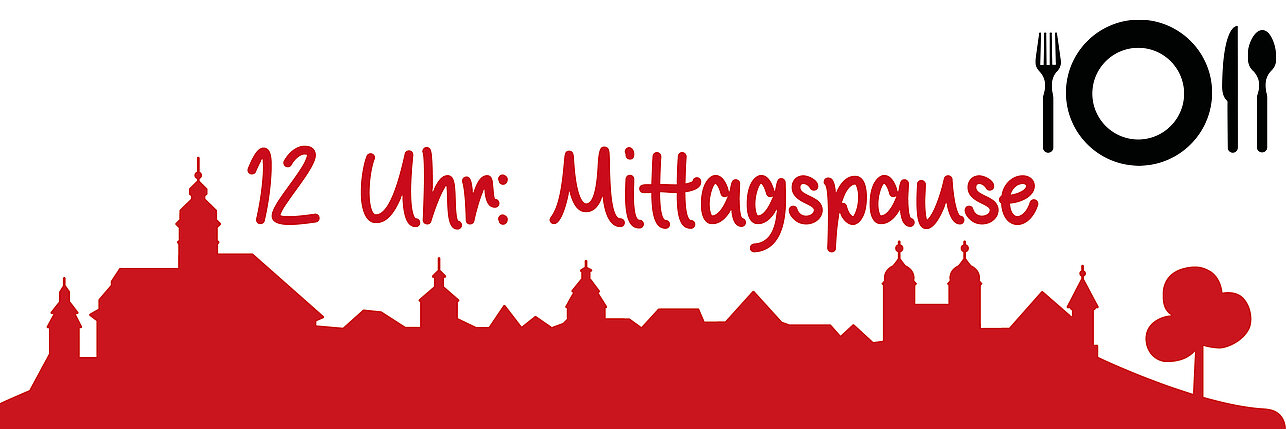 Mittagspause in Günzburg. Graphik: Anja Hauke/Stadt Günzburg