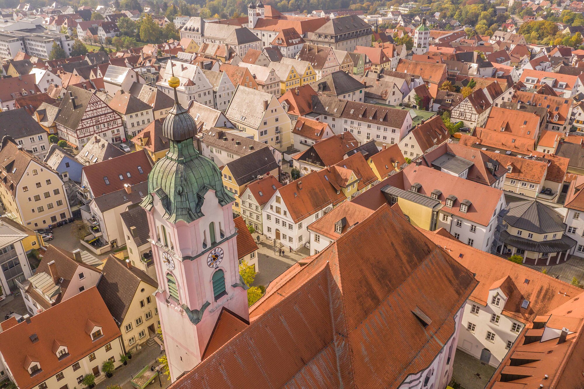 Günzburg von oben. Foto: Philipp Röger für die Stadt Günzburg