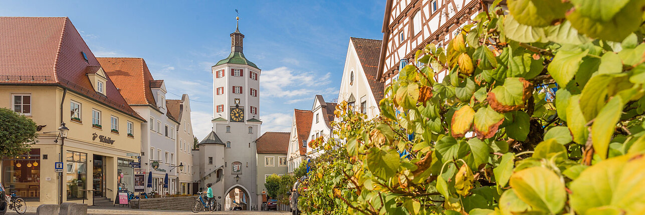 [Translate to English:] Lieblingsplatz Stadtturm. Foto: Philipp Röger für die Stadt Günzburg