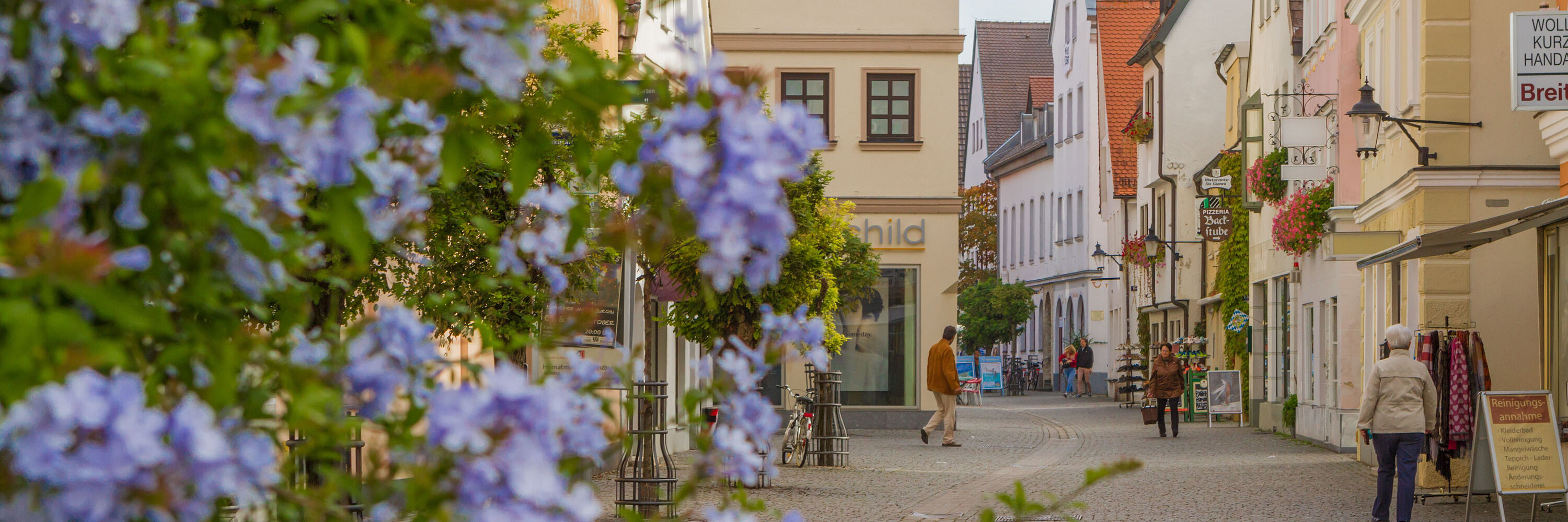 Shoppingparadiese. Foto: Philipp Röger für die Stadt Günzburg